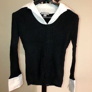 {3/$20} Office black sweater white dress shirt